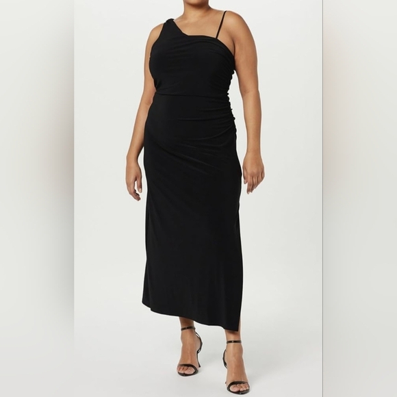 The Drop Women's Lupita Draped One-Shoulder Maxi Dress #706 - Picture 8 of 11